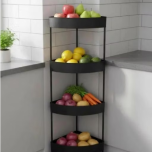 4 Layer Multipurpose Storage Trolley with Wheels | Rolling Utility Cart | Kitchen Storage Rack | Bathroom Organizer | Plastic Storage Shelf | Home Organizer